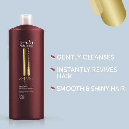 Sampon pentru catifelare cu ulei de argan si vitamina E, Londa Professional Care Velvet Oil, 1000 ml [1]