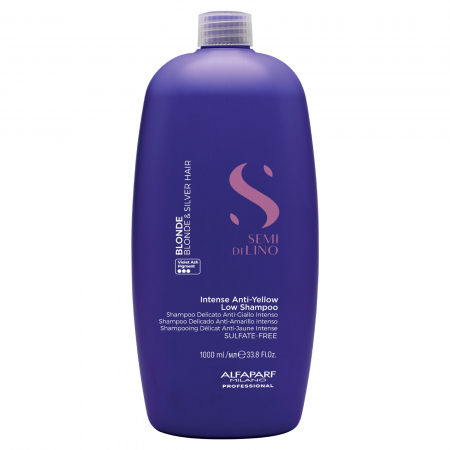 SAMPOANE - Sampon pentru neutralizarea tonurilor de galben Alfaparf Semi di Lino Blonde Anti-Yellow, 1000 ml