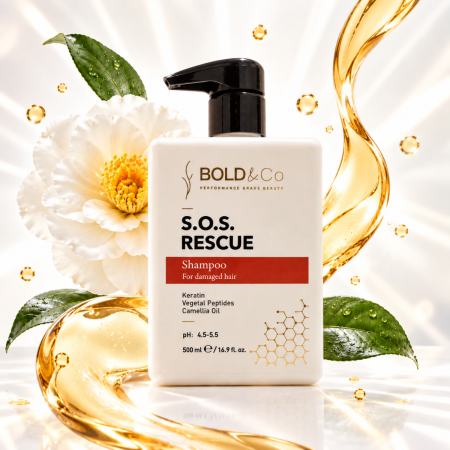 Sampon pentru par degradat BOLD&Co SOS RESCUE Shampoo, 500 ml [0]