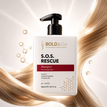 Sampon pentru par degradat BOLD&Co SOS RESCUE Shampoo, 500 ml [4]