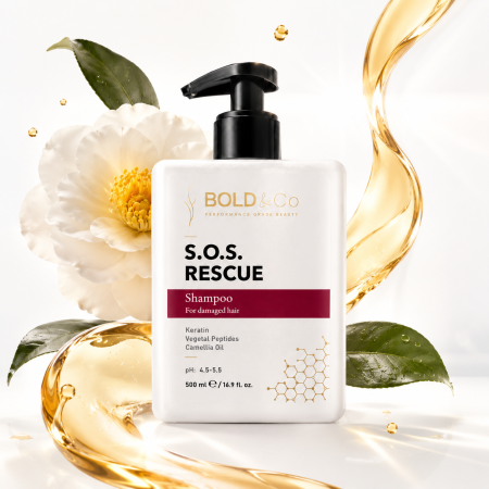 Sampon pentru par degradat BOLD&Co SOS RESCUE Shampoo, 500 ml [1]