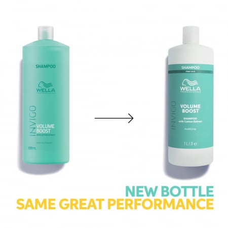Sampon pentru par subtire, fara volum Wella Professionals Invigo Volume Boost, 1000 ml [1]