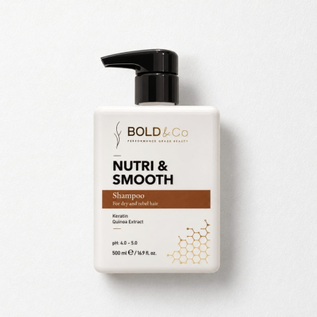 SAMPOANE - Sampon pentru par uscat si rebel BOLD&Co NUTRI&SMOOTH Shampoo, 500 ml