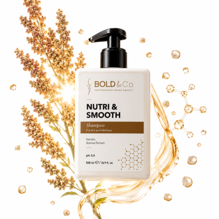 Sampon pentru par uscat si rebel BOLD&Co NUTRI&SMOOTH Shampoo, 500 ml [1]