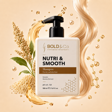 Kit tratament nutritiv si hidratant pentru par uscat si rebel BOLD&Co NUTRI&SMOOTH [1]