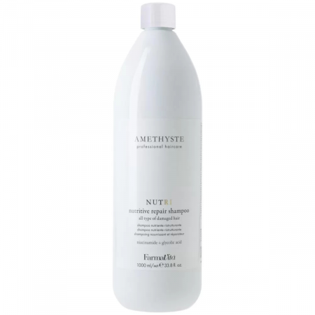 MASTI - Sampon profesional nutritiv reparator, cu niacinamide si acid glycolic, Farmavita Amethyste Nutri, 1000 ml