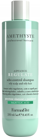 SAMPOANE - Sampon profesional pentru controlul sebumului, cu pirocton si olamina, Farmavita Amethyste Advance Regulate, 250 ml
