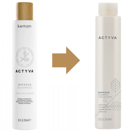 Sampon purificator pentru scalp anti-matreata, Kemon Actyva Purezza, 250 ml [1]