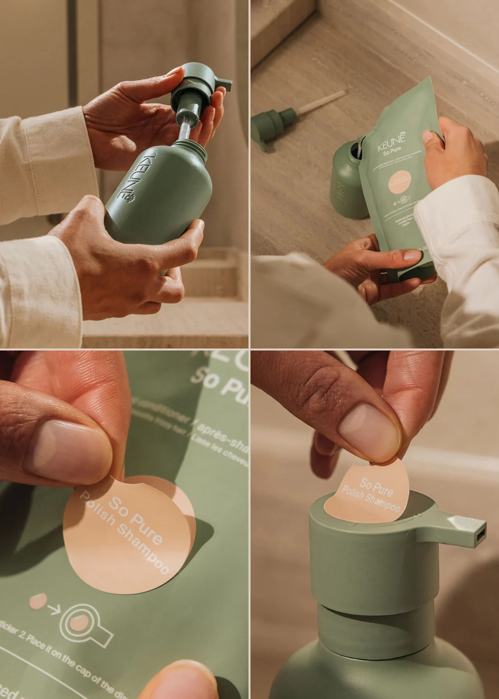 Sampon reparator Keune So Pure Restore, Rezerva, 400 ml [2]