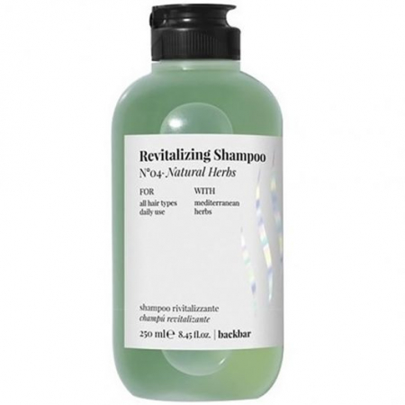 SAMPOANE - Sampon revitalizant pentru toate tipurile de par cu plante naturale Farmavita Back Bar N°04, 250 ml