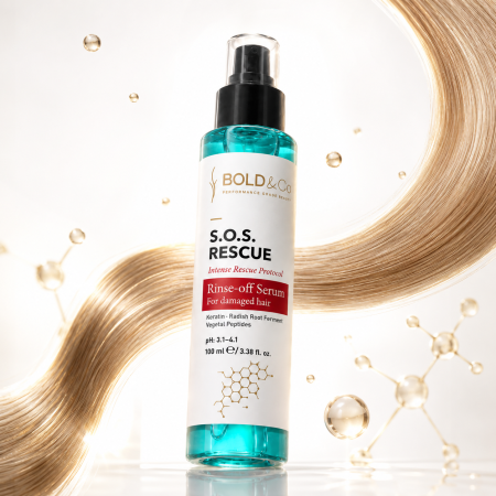 Ser pentru par degradat BOLD&Co SOS RESCUE Intense Rescue Protocol Hair Serum, 100 ml [2]