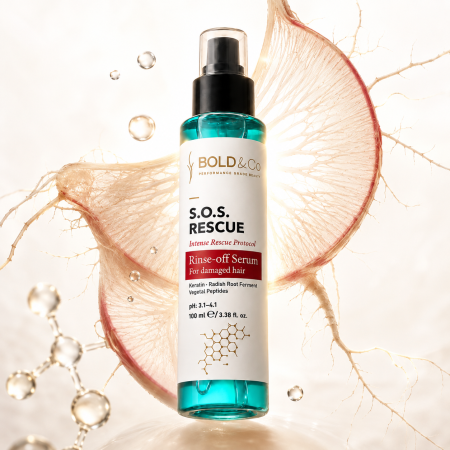 TRATAMENTE SI SERUM - Ser pentru par degradat BOLD&Co SOS RESCUE Intense Rescue Protocol Hair Serum, 100 ml