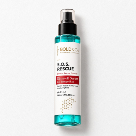 TRATAMENTE SI SERUM - Ser pentru par degradat BOLD&Co SOS RESCUE Intense Rescue Protocol Hair Serum, 100 ml