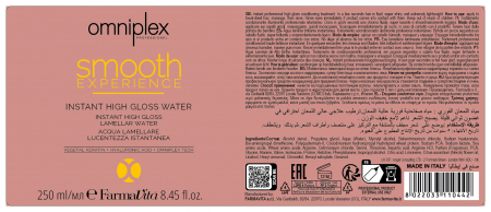 Ser tratament pentru stralucire cu Keratina Omniplex Smooth Experience Instant High Gloss Water, 250 ml [1]