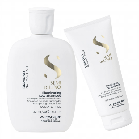 Set Alfaparf Semi Di Lino Diamond Iluminating, Sampon 250 ml + Balsam 200 ml [0]