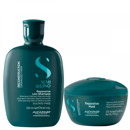Set Alfaparf Semi Di Lino Reconstruction, Sampon 250 ml + Masca 200 ml [0]