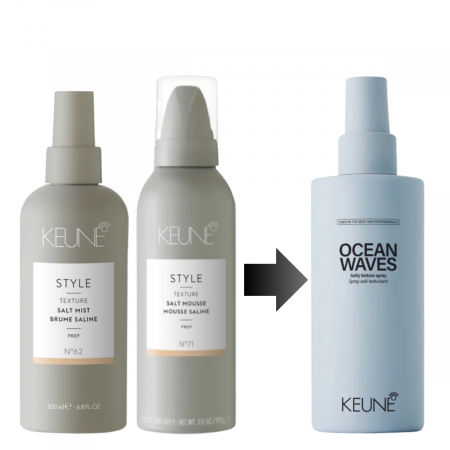 Spray cu cristale pentru texturizare si matifiere Keune Style Ocean Waves, 200 ml [1]