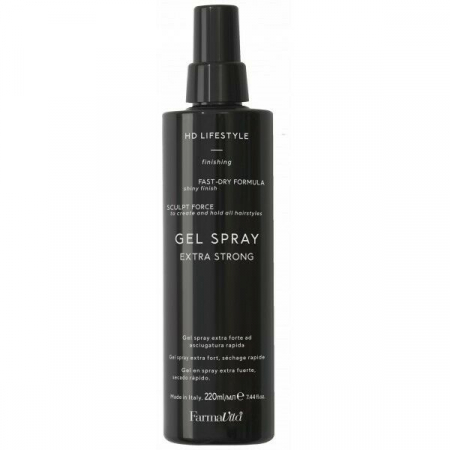 STYLING - Spray cu gel cu fixare foarte puternica si uscare rapida Farmavita HD Life Style Gel Spray, 220 ml