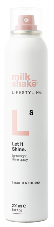 STYLING - Spray pentru stralucire instanta si finisaj usor, Milk Shake Lifestyling Let It Shine, 200 ml