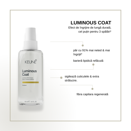 Spray pentru stralucire Keune Care Luminous Coat Shine Spray, 150 ml [1]