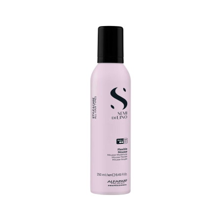 STYLING - Spuma cu fixare medie pentru modelare Alfaparf Semi di Lino Style & Care Flexible Mousse, 250 ml