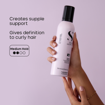 Spuma cu fixare medie pentru modelare Alfaparf Semi di Lino Style & Care Flexible Mousse, 250 ml [4]