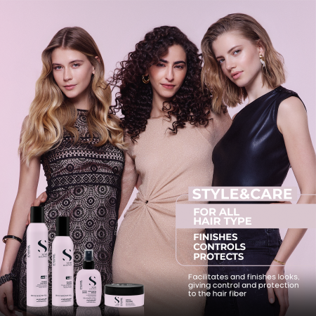 Spuma cu fixare usoara pentru volum Alfaparf Semi di Lino Style & Care Amplifying Mousse, 250 ml [7]