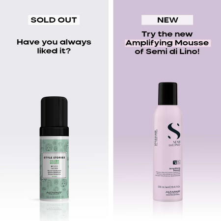 Spuma cu fixare usoara pentru volum Alfaparf Semi di Lino Style & Care Amplifying Mousse, 250 ml [2]