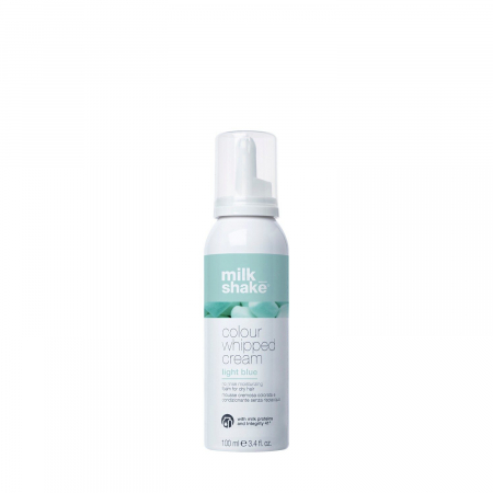 STYLING - Spuma de par nuantatoare Milk Shake Colour Whipped Cream, Light Blue, 100 ml