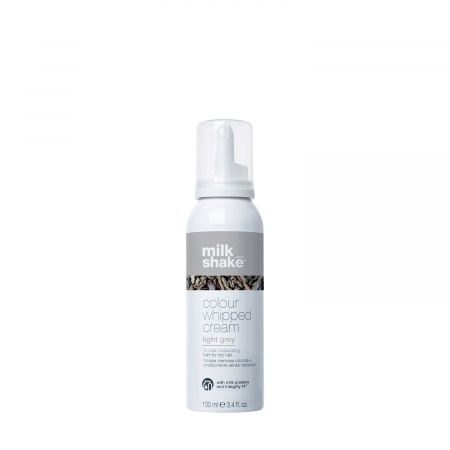STYLING - Spuma de par nuantatoare Milk Shake Colour Whipped Cream, Light Grey, 100 ml