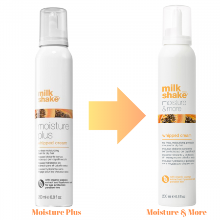 Spuma de styling pentru par uscat Milk Shake Moisture & More Whipped Cream Foam, 200 ml [1]