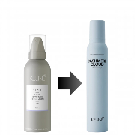 Spuma pentru fixare puternica si volum Keune Style Cashmere Cloud, 200 ml [1]