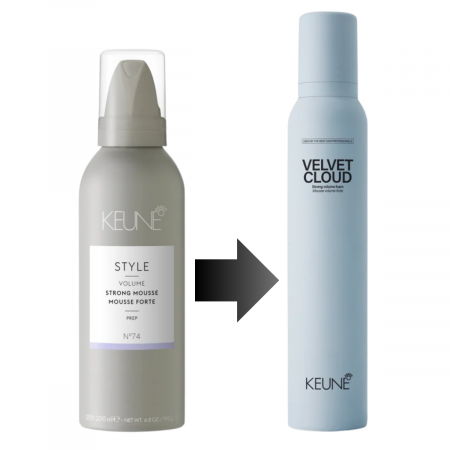 Spuma pentru fixare puternica si volum Keune Style Velvet Cloud, 200 ml [1]
