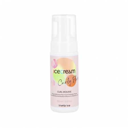 STYLING - Spuma pentru par cret/ondulat Inebrya Ice Cream Curly Plus, 150 ml