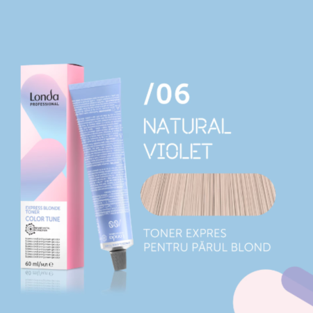 Toner pentru par blond Londa Professional Color Tune Express Blonde /06, Natural Violet, 60 ml [1]