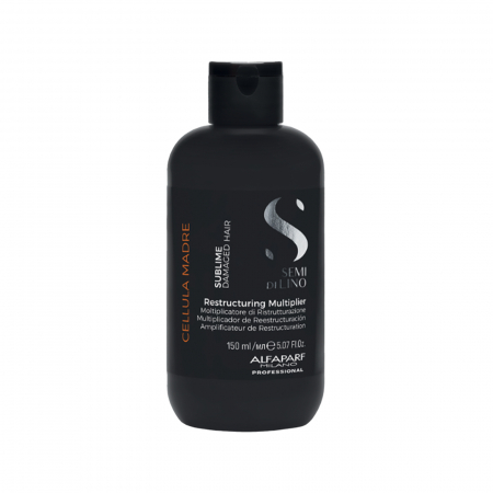 TRATAMENTE SI SERUM - Tratament Multiplicator de restructurare pentru par degradat Alfaparf Semi di Lino Sublime Cel Madre Restructuring Multiplier, 150 ml