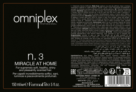 Tratament profesional pentru par Farmavita Omniplex Miracle at Home N.3, 150 ml [1]