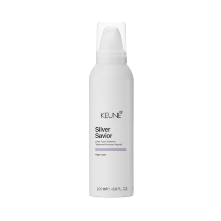 TRATAMENTE SI SERUM - Tratament spuma pentru neutralizarea tonurilor calde Keune Care Silver Savior Treatment, 200 ml
