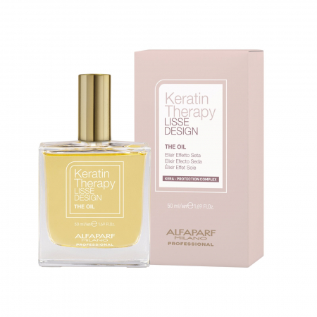 TRATAMENTE SI SERUM - Ulei elixir cu efect de matase Alfaparf Lisse Design Keratin Therapy The Oil, 50 ml