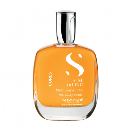 TRATAMENTE SI SERUM - Ulei tratament pentru par cret sau ondulat Alfaparf Semi di Lino Curls Multi-Benefit, 100 ml