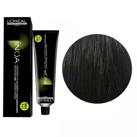 VOPSEA - Vopsea de par permanenta fara amoniac L`Oreal Professionnel Inoa 4.0, baza ultra-naturala, Saten, 60 ml