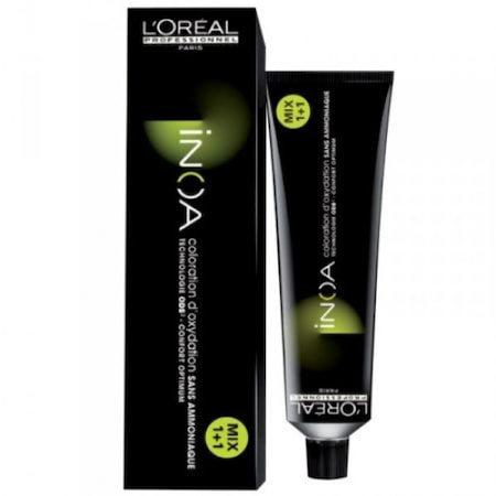VOPSEA SI PRODUSE TEHNICE - Vopsea de par permanenta fara amoniac L`Oreal Professionnel Inoa 5.1, Saten Cenusiu Deschis, 60 ml