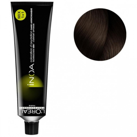 VOPSEA - Vopsea de par permanenta fara amoniac L`Oreal Professionnel Inoa 6.8, Blond Inchis Mocha, 60 ml