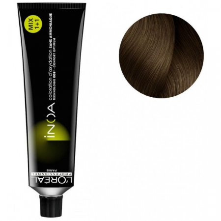 VOPSEA - Vopsea de par permanenta fara amoniac L`Oreal Professionnel Inoa 7.13, Blond Auriu Irizat, 60 ml