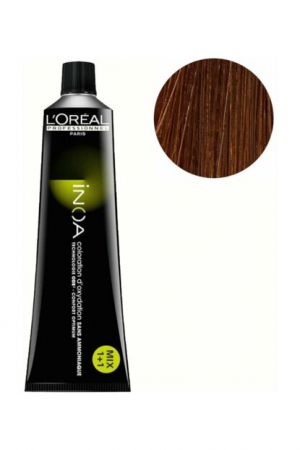 VOPSEA - Vopsea de par permanenta fara amoniac L`Oreal Professionnel Inoa 7.3, Blond Auriu Natural, 60 ml