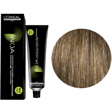 VOPSEA - Vopsea de par permanenta fara amoniac L`Oreal Professionnel Inoa 7.31, Blond Auriu Cenusiu, 60 ml