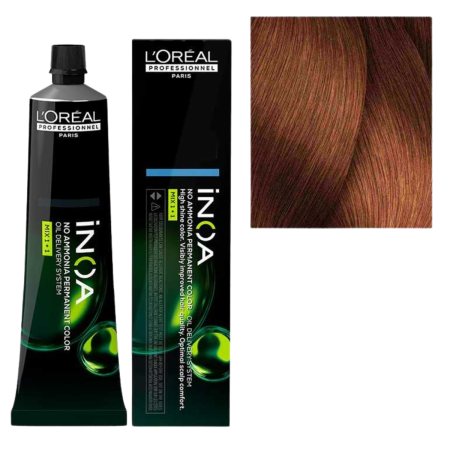 VOPSEA SI PRODUSE TEHNICE - Vopsea de par permanenta fara amoniac L`Oreal Professionnel Inoa 7.35, Blond Auriu, 60 ml
