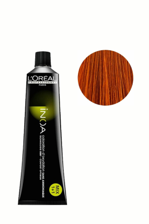 VOPSEA - Vopsea de par permanenta fara amoniac L`Oreal Professionnel Inoa 7.43, Blond Cupru Auriu Intens, 60 ml