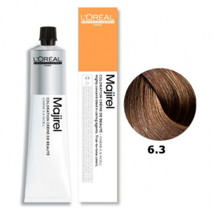 VOPSEA - Vopsea de par permanenta L`Oreal Professionnel Majirel 6.3, Blond inchis auriu, 50 ml