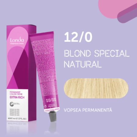 VOPSEA - Vopsea de par permanenta Londa Professional Permanent Color Cream 12/0, Blond Special, 60 ml